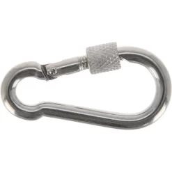 Dörner&Helmer Karabinerhaken 4915164, 60 X 6mm, Edelstahl, Mit Schraubverschluss