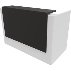 Quadrifoglio Empfangstheke Z2C73, Anthrazit / Weiß, 166 X 113 X 88cm, Rezeption, Lackierte Elemente