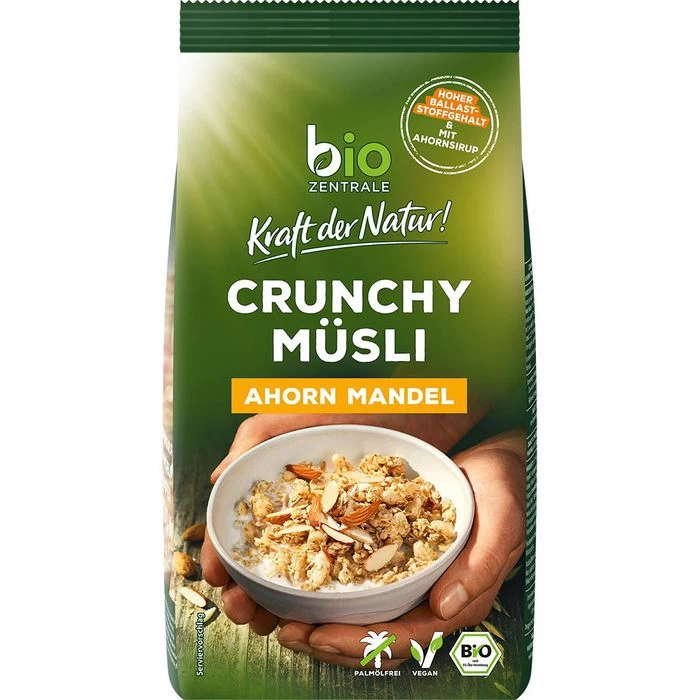Bio-Zentrale Müsli Crunchy Ahorn Mandel, BIO, 375g 1 Bio-Zentrale Müsli Crunchy Ahorn Mandel, BIO, 375g