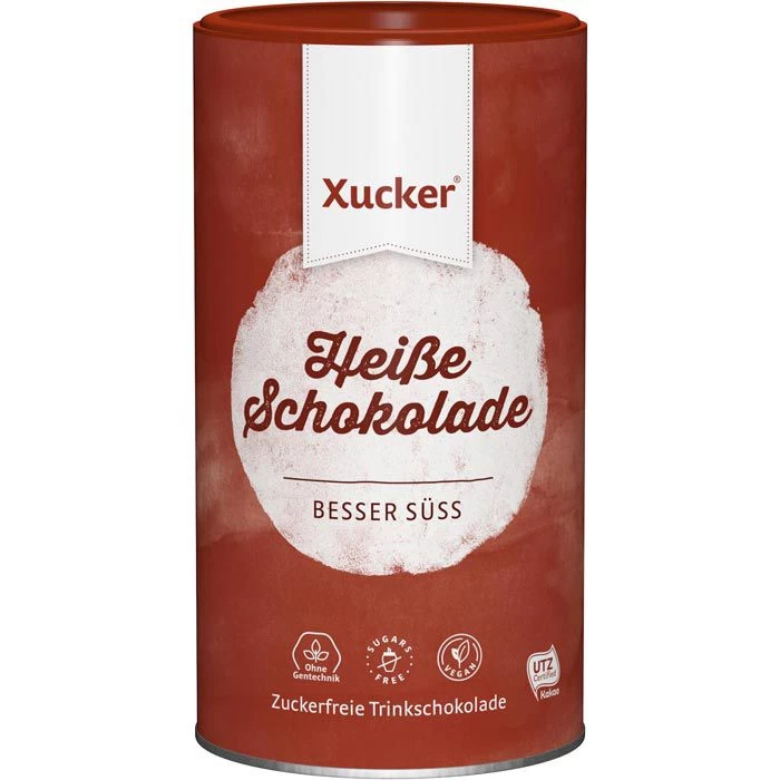 Xucker Kakao Heiße Schokolade, Mit Xylit Gesüßt, Ohne Zucker, 800g 1 Xucker Kakao Heiße Schokolade, Mit Xylit Gesüßt, Ohne Zucker, 800g