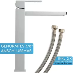 Bächlein Waschtischarmatur Kantig, Chrom, Hochdruck, Hoher Auslauf 11 Bächlein Waschtischarmatur Kantig, Chrom, Hochdruck, Hoher Auslauf -Produkte Für Zuhause 02934adac0bb4e42ec3ebb735886192eb62c923d waschtischarmatur baechlein kantig chrom