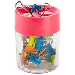 Alco Foldbackklammern Spender 2222-26, 15 / 19 Mm, Farbig Sortiert, 18 Stück