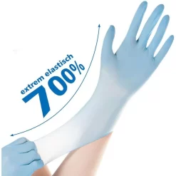 Franz-Mensch Einmalhandschuhe Safe Super Stretch, Nitril, Puderfrei, Blau, 100 Stück, Größe XS -Produkte Für Zuhause 03d3e5e3bafff78935fda510af4bfb64096ff574 einmalhandschuhe franz mensch safe super stretch