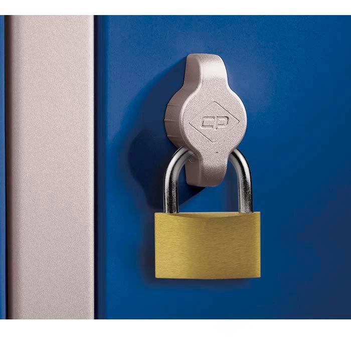 CP-Möbel Spind S 2000 Classic, Anthrazit / Blau, 4 Abteile Mit Füßen, BxT: 119 X 50cm 4 CP-Möbel Spind S 2000 Classic, Anthrazit / Blau, 4 Abteile Mit Füßen, BxT: 119 X 50cm – Bild 4