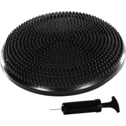 Movit Balancekissen Dynamic Seat, Durchmesser 33cm, Schwarz, Inkl. Pumpe