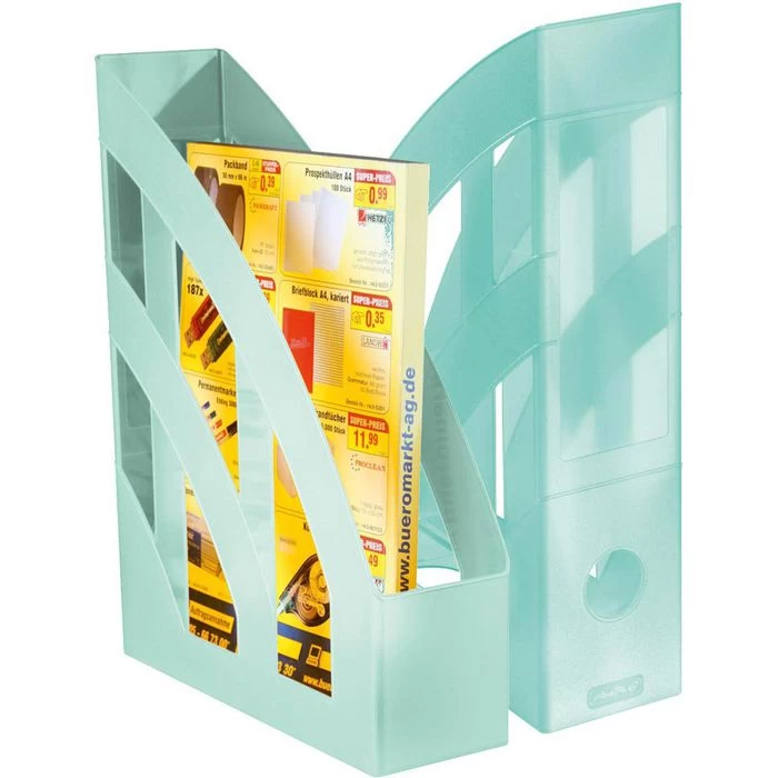 Herlitz Stehsammler 11413283, Classic Pastell, A4, Plastik, Minze Transluzent, 4 Stück 1 Herlitz Stehsammler 11413283, Classic Pastell, A4, Plastik, Minze Transluzent, 4 Stück