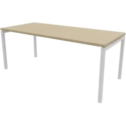 Quadrifoglio Schreibtisch Idea+ 01, Eiche / Weiß, Maße: 180 X 80cm