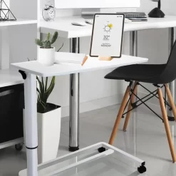 HJh-OFFICE Beistelltisch Stand II 830054, Weiß, Holz, 90 X 67-107 X 42cm, M. Rollen, Rechteckig 11 HJh-OFFICE Beistelltisch Stand II 830054, Weiß, Holz, 90 X 67-107 X 42cm, M. Rollen, Rechteckig -Produkte Für Zuhause 093fa55b021f355d48634bab37c08fa5bc44139d beistelltisch hjh office stand ii 830054 weiss