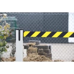 RS-GUIDESYSTEMS Absperrpfosten GLA 28, Weiß, Aus Kunststoff, Mit Schwarz-gelbem Band -Produkte Für Zuhause 09dcf053f54161932725b43d8b5b7a823982b18f absperrpfosten rs guidesystems gla 28 weiss