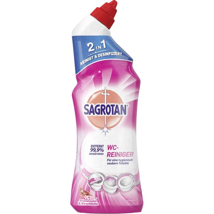 Sagrotan WC-Reiniger Gel Blütenfrische, Desinfiziert, 2in1, 750ml 4 Sagrotan WC-Reiniger Gel Blütenfrische, Desinfiziert, 2in1, 750ml – Bild 4