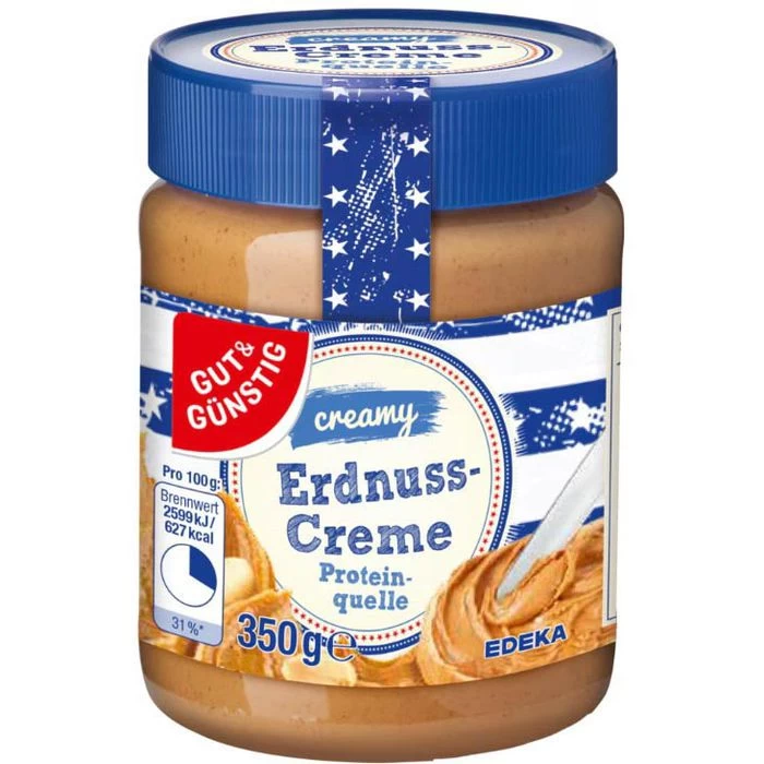 Gut&Günstig Brotaufstrich Erdnusscreme Creamy, 350g 1 Gut&Günstig Brotaufstrich Erdnusscreme Creamy, 350g