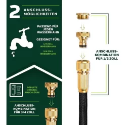 Tresko Gartenschlauch FGS-010, Flexibel, 1/2 Zoll (13mm), Bis 10 Bar, Länge Bis 30m -Produkte Für Zuhause 0f461304fa8ee188bdf10747dd14323d01a5978d gartenschlauch tresko fgs 010 flexibel