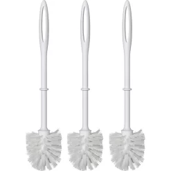 Wenko WC-Bürste Weiß, Ersatzbürste Mit Kunststoffgriff, 3 Stück