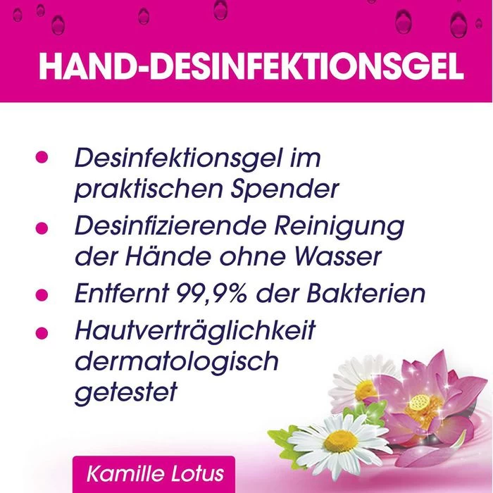 Sagrotan Kamille & Lotus, Desinfektion Handgel, 200ml, Händedesinfektionsgel, Desinfektionsmittel 2 Sagrotan Kamille & Lotus, Desinfektion Handgel, 200ml, Händedesinfektionsgel, Desinfektionsmittel – Bild 2