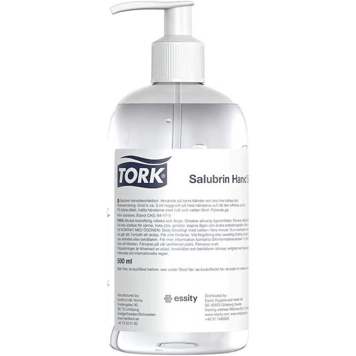 Tork Desinfektionsmittel Salubrin, Händedesinfektionsgel, 500ml 1 Tork Desinfektionsmittel Salubrin, Händedesinfektionsgel, 500ml