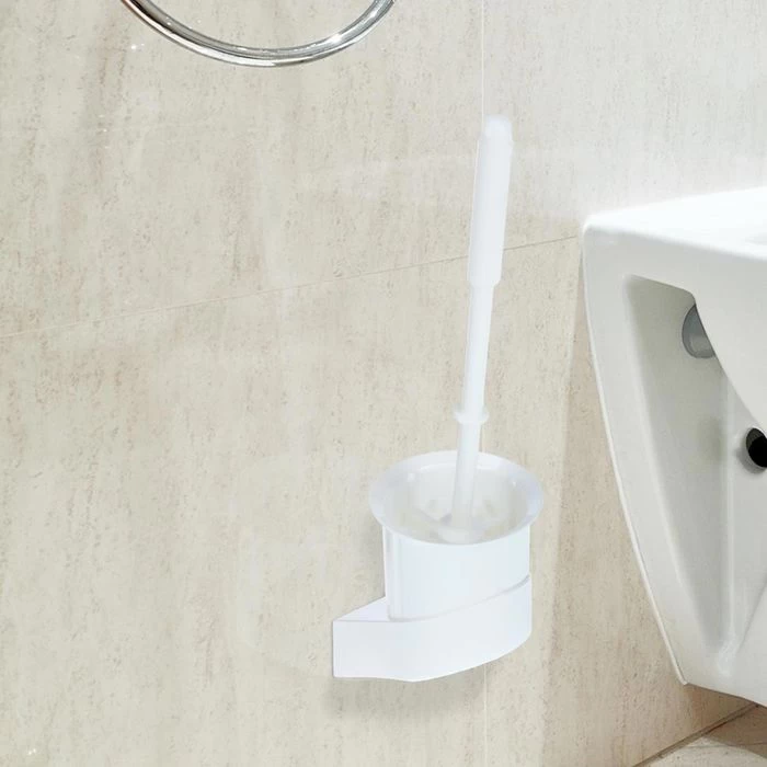 Haug-Bürsten WC-Bürste Weiß, Bürstenhalter Aus Kunststoff, Zur Wandmontage 2 Haug-Bürsten WC-Bürste Weiß, Bürstenhalter Aus Kunststoff, Zur Wandmontage – Bild 2