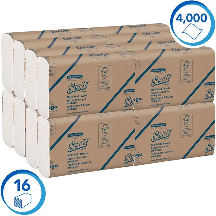 Kimberly-Clark Papierhandtücher Scott, 1804, 1-lagig, Multifold-Falz, 23,5 X 23,0cm, 4000 Stück 5 Kimberly-Clark Papierhandtücher Scott, 1804, 1-lagig, Multifold-Falz, 23,5 X 23,0cm, 4000 Stück – Bild 5