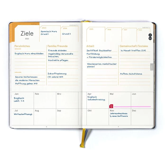Weekview Buchkalender Compact Extended, Notizkalender, 1 Woche Auf 2 Seiten, Hardcover, B6 3 Weekview Buchkalender Compact Extended, Notizkalender, 1 Woche Auf 2 Seiten, Hardcover, B6 – Bild 3