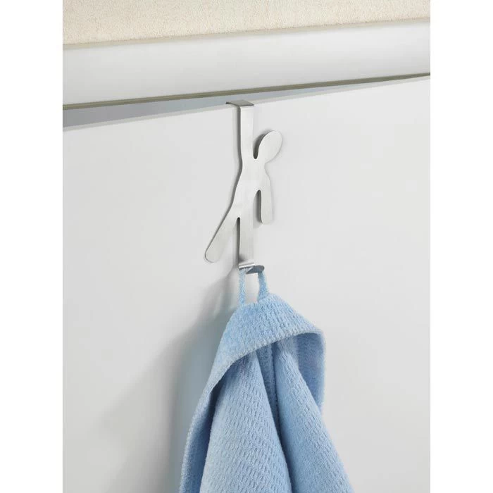 Wenko Kleiderhaken Boy, 4468140100, Für Die Tür, Silber, Edelstahl, 1 Haken 2 Wenko Kleiderhaken Boy, 4468140100, Für Die Tür, Silber, Edelstahl, 1 Haken – Bild 2