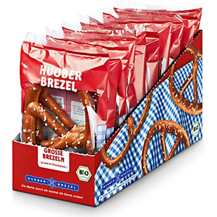 Huober Salzbrezeln Original, Große Brezeln, BIO, 5x 2 Stück, 200g 1 Huober Salzbrezeln Original, Große Brezeln, BIO, 5x 2 Stück, 200g