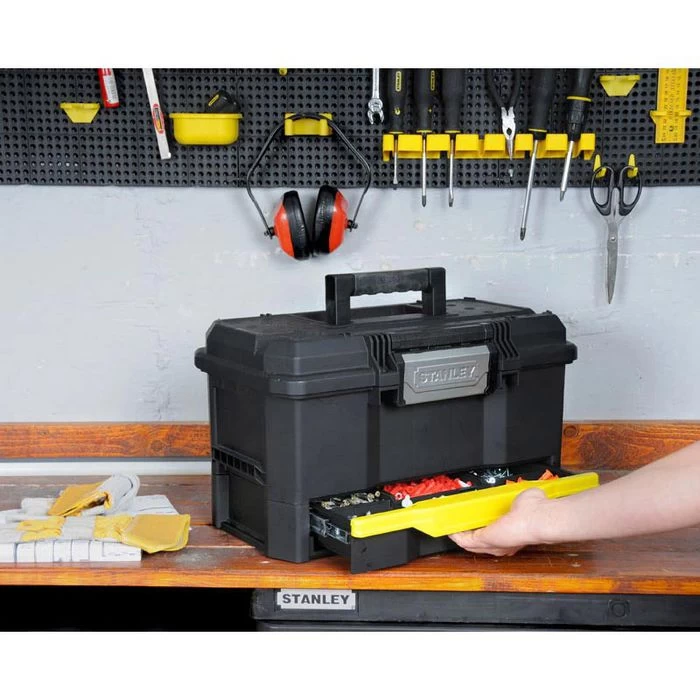 Stanley Werkzeugkoffer Kunststoff 1-70-316, Leer, Mit Integrierter Schublade 3 Stanley Werkzeugkoffer Kunststoff 1-70-316, Leer, Mit Integrierter Schublade – Bild 3