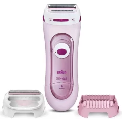 Braun Rasierer Silk-epil Lady Shaver 5360, Rosa, Für Frauen, Trockenrasierer, Inkl. Peeling-Aufsatz