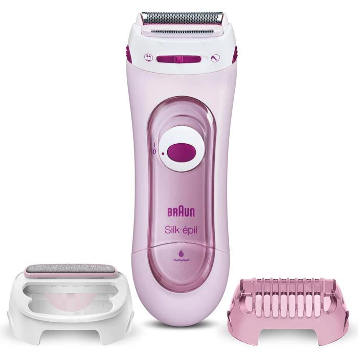 Braun Rasierer Silk-epil Lady Shaver 5360, Rosa, Für Frauen, Trockenrasierer, Inkl. Peeling-Aufsatz 1 Braun Rasierer Silk-epil Lady Shaver 5360, Rosa, Für Frauen, Trockenrasierer, Inkl. Peeling-Aufsatz