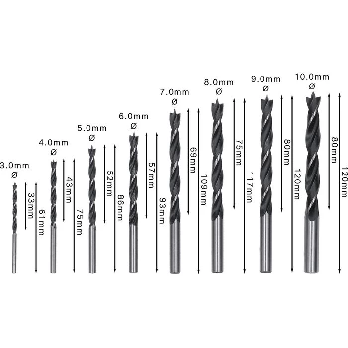Bosch Bohrer Robust Line, 2607010533, Professional, 8-teiliges Set, 3-10mm, Holzbohrer 2 Bosch Bohrer Robust Line, 2607010533, Professional, 8-teiliges Set, 3-10mm, Holzbohrer – Bild 2