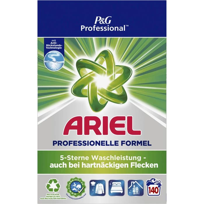 Ariel Waschmittel Professional Vollwaschmittel, Pulver, 9,1 Kg, 140 Waschladungen 2 Ariel Waschmittel Professional Vollwaschmittel, Pulver, 9,1 Kg, 140 Waschladungen – Bild 2