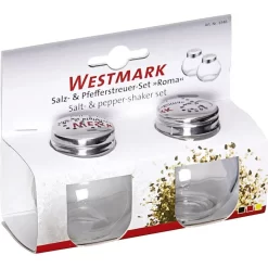 Westmark Salz-und-Pfefferstreuer Roma 65462270, Set, Aus Glas / Edelstahl, Transparent -Produkte Für Zuhause 269fc48e59adac85399d7b20d556f6fdd396ebc0 salz und pfefferstreuer westmark roma 65462270