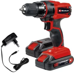 Einhell Akku-Bohrschrauber TC-CD 18-2 Li, 18V / 1,5Ah, Mit 2 Akkus Und Ladegerät