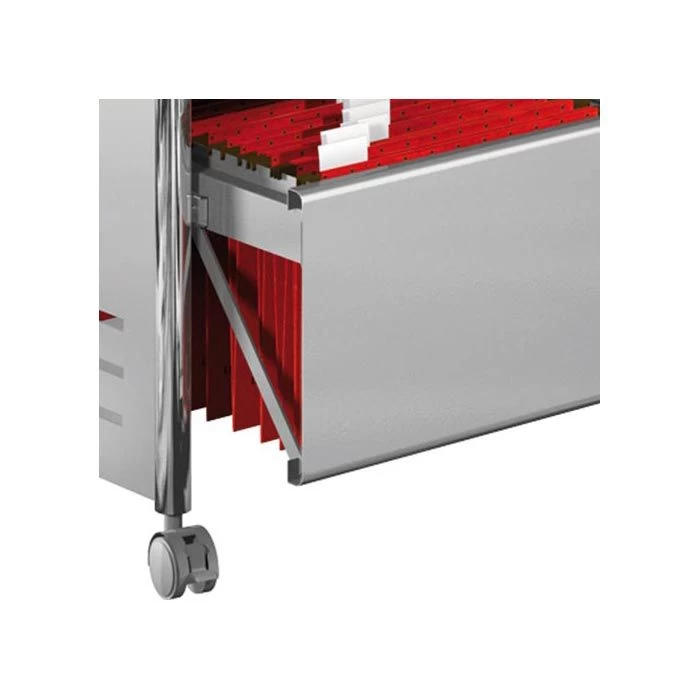 Kerkmann Hängeregistraturwagen 3132 Artline 2, Für 120 Mappen A4, Silber, Ausziehbar 3 Kerkmann Hängeregistraturwagen 3132 Artline 2, Für 120 Mappen A4, Silber, Ausziehbar – Bild 3