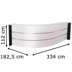 Kerkmann Empfangstheke Bari 3565, Weiß / Weiß, 334 X 112 X 182,5cm, Bogentheke -Produkte Für Zuhause 2919f6f7fd73dd2d0785608a3b2d4b2e98f77d16 empfangstheke kerkmann bari 3565