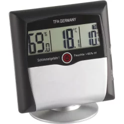TFA Thermo-Hygrometer 30.5011 Comfort Control Digital, Alarm Bei Schimmelgefahr, Schwarz