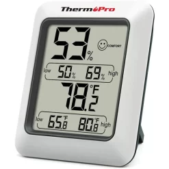 ThermoPro Thermo-Hygrometer TP50 Digital, Weiß