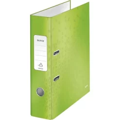 Leitz Ordner 1005-01-54 WOW Laminierter Karton, A4, 8cm, Grün