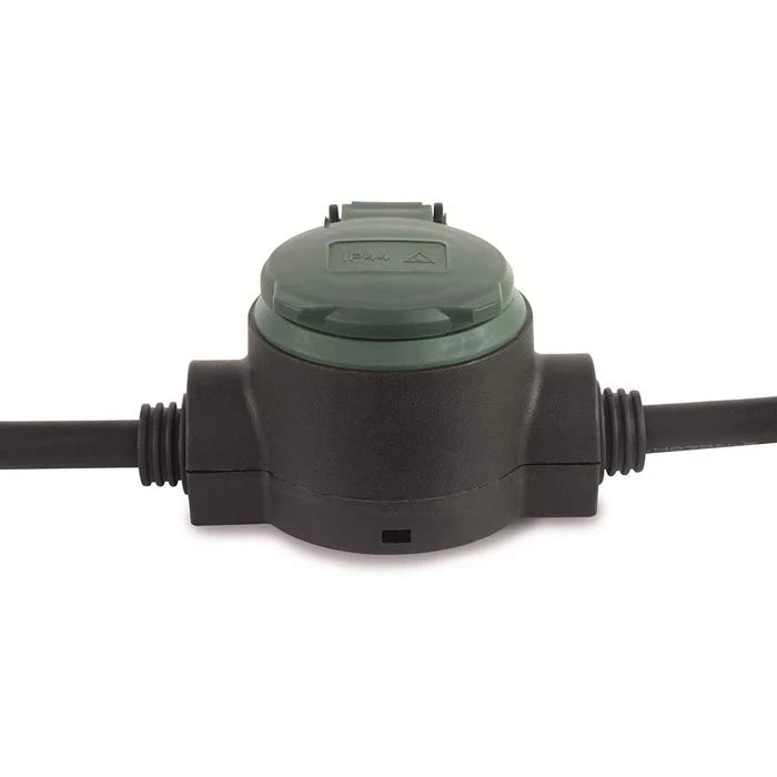 REV Strom-Verlängerungskabel Supraflex, 10m, 3 X Schutzkontakt, Außen, Schwarz 2 REV Strom-Verlängerungskabel Supraflex, 10m, 3 X Schutzkontakt, Außen, Schwarz – Bild 2