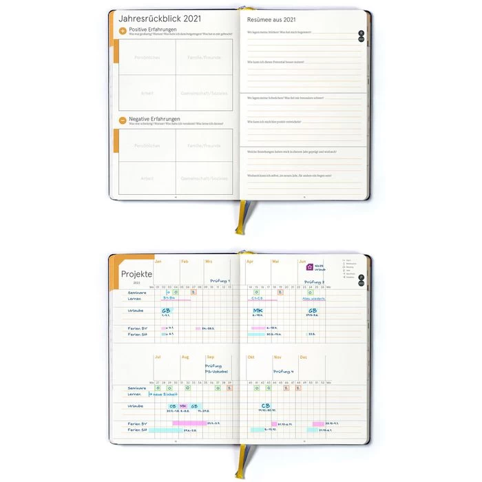 Weekview Buchkalender Compact Extended, Notizkalender, 1 Woche Auf 2 Seiten, Hardcover, B6 6 Weekview Buchkalender Compact Extended, Notizkalender, 1 Woche Auf 2 Seiten, Hardcover, B6 – Bild 6