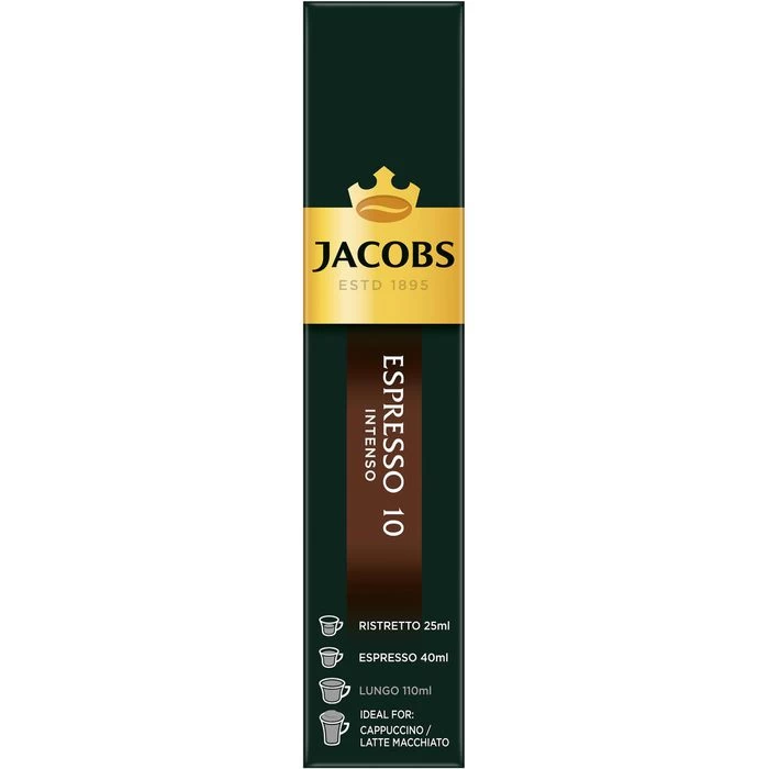 Jacobs Kaffeekapseln Espresso 10 Intenso, 10 Kapseln, Für Nespresso 4 Jacobs Kaffeekapseln Espresso 10 Intenso, 10 Kapseln, Für Nespresso – Bild 4