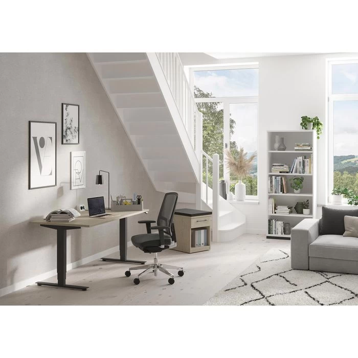 Fm-Büromöbel Schreibtisch Fastline, Move 2.0, Elektrisch Höhenverstellbar, 180 X 80cm, Lichtgrau 5 Fm-Büromöbel Schreibtisch Fastline, Move 2.0, Elektrisch Höhenverstellbar, 180 X 80cm, Lichtgrau – Bild 5