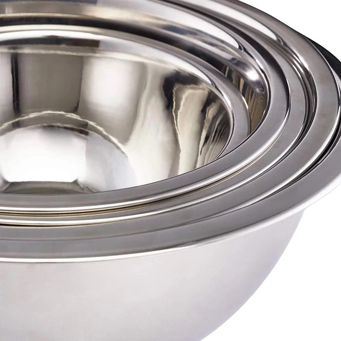 Relaxdays Rührschüssel 10024739, 5-teilig, Edelstahl, Schüsseln 0,7l, 1,2l, 1,5l, 2l, 3l 5 Relaxdays Rührschüssel 10024739, 5-teilig, Edelstahl, Schüsseln 0,7l, 1,2l, 1,5l, 2l, 3l – Bild 5