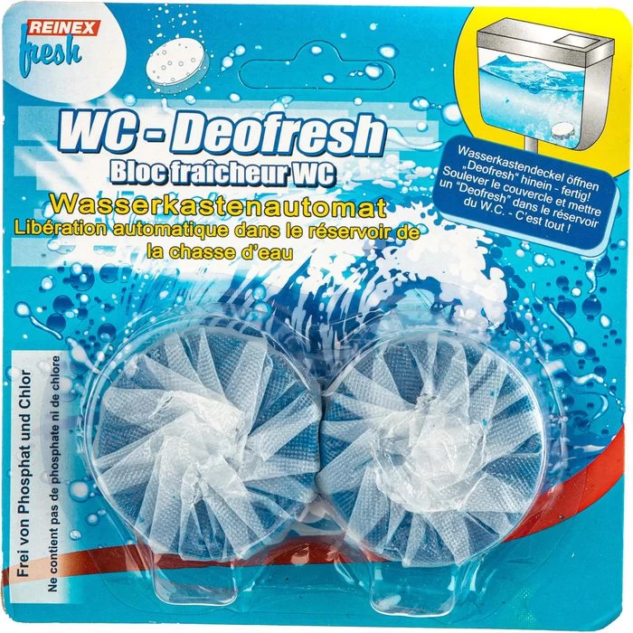 Reinex WC-Duftspüler 442, WC-Deofresh, Für Wasserkästen, 2 Stück 1 Reinex WC-Duftspüler 442, WC-Deofresh, Für Wasserkästen, 2 Stück