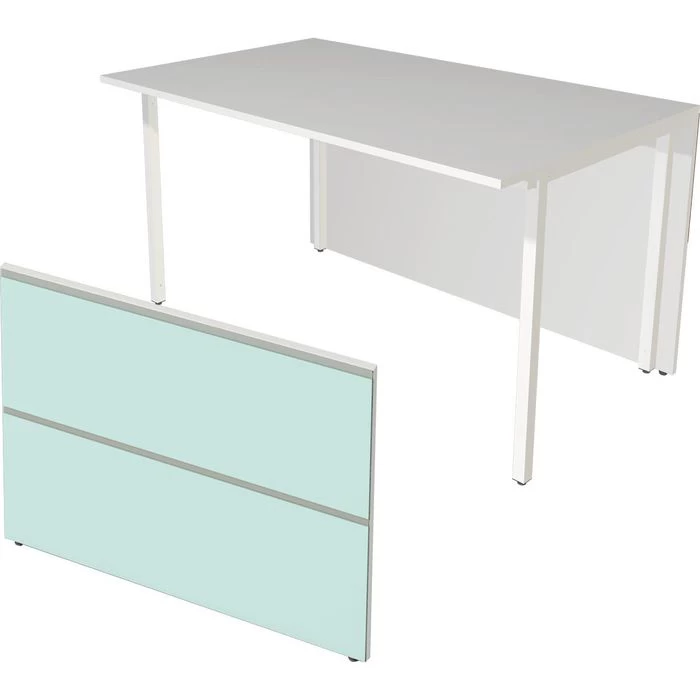 Kerkmann Empfangstheke Atlantis, Weiß / Weiß, 410 X 110 X 92cm, Mit Anbautisch 4 Kerkmann Empfangstheke Atlantis, Weiß / Weiß, 410 X 110 X 92cm, Mit Anbautisch – Bild 4