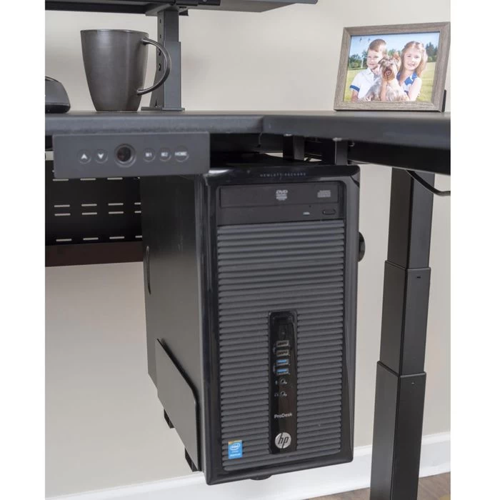 Luxor PC-Halterung SUD-CPU-B, Zum Unterbau Für Schreibtische, Schwarz 4 Luxor PC-Halterung SUD-CPU-B, Zum Unterbau Für Schreibtische, Schwarz – Bild 4