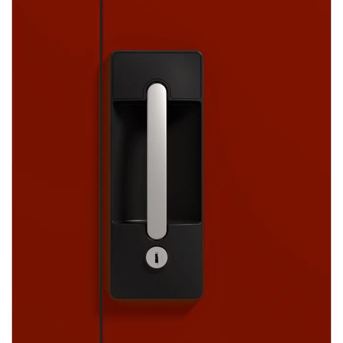 CP-Möbel Magazinschrank Serie 13, Grau / Rot, 3 Schübe, 110 X 195 X 53,5cm, Mit 83 Sichtlagerkästen 5 CP-Möbel Magazinschrank Serie 13, Grau / Rot, 3 Schübe, 110 X 195 X 53,5cm, Mit 83 Sichtlagerkästen – Bild 5