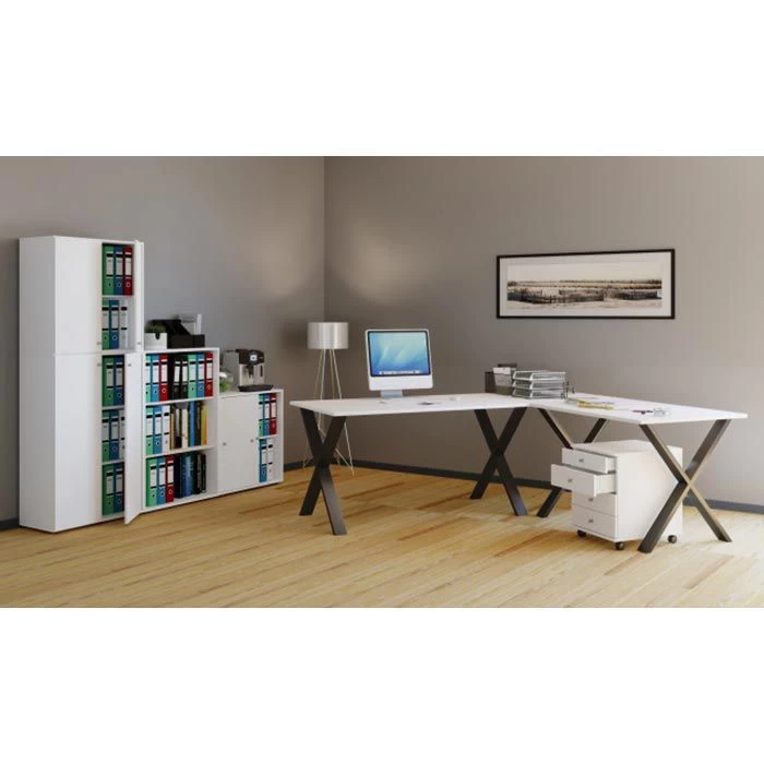 VCM Schreibtisch Lona, 914761, Weiß, Maße: 140 X 80cm 2 VCM Schreibtisch Lona, 914761, Weiß, Maße: 140 X 80cm – Bild 2