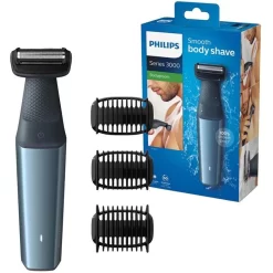 Philips Rasierer Bodygroom Series 3000, BG3015/15, Für Männer, Nass- Und Trockenrasierer, 3 Aufsätze