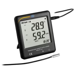 PCE Thermo-Hygrometer HT 114, Innen/außen, Digital, Mit Kabelfühler, Datenlogger
