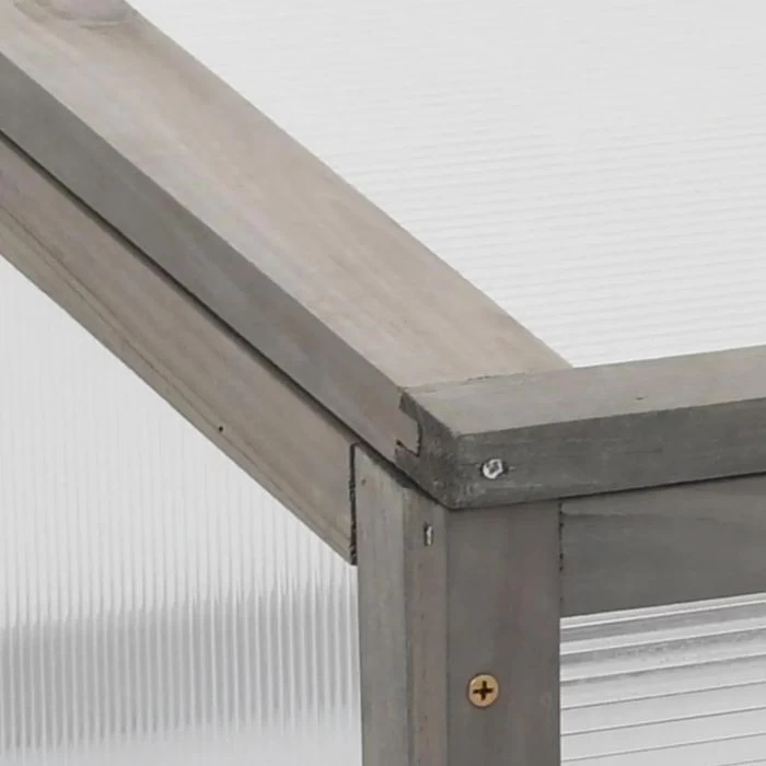 VidaXL Hochbeet 45531, Grau, 120 X 54 X 120 Cm, Tannenholz, Mit Abdeckung 5 VidaXL Hochbeet 45531, Grau, 120 X 54 X 120 Cm, Tannenholz, Mit Abdeckung – Bild 5