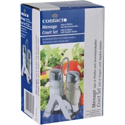 Contacto Salz-und-Pfefferstreuer 1416002, Set Mit Menage, Glas / Edelstahl -Produkte Für Zuhause 3c2d4c67e72b1f8d1604c141080faea1d7f4aaaf salz und pfefferstreuer contacto 1416002